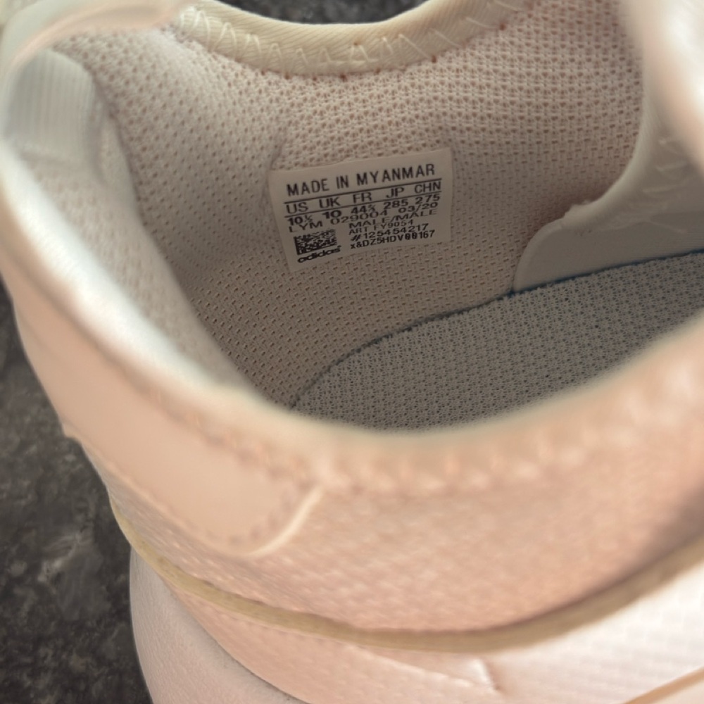 WORN ONE TIME - Adidas White Sneaker - Men’s 10.5 - Picture 5 of 7